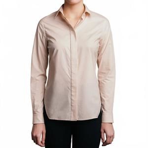 NEW THIRTEEN SEVEN trapezoid shirt in dusty blush
